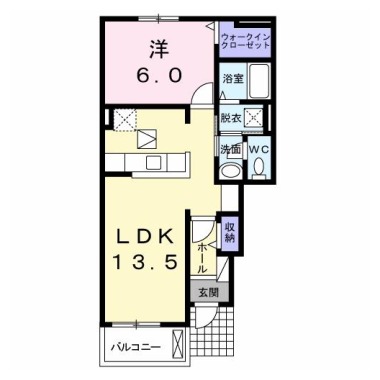 アヴォンリー II 102の間取り図