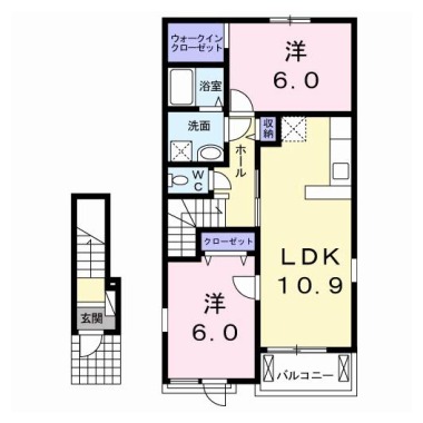 彩 201の間取り図