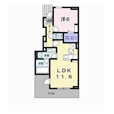 イルフィオーレ藍住A 102の間取り図