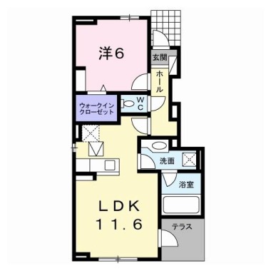 イルフィオーレ藍住B 103の間取り図
