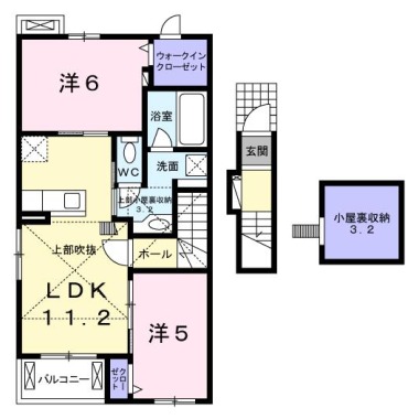 イルフィオーレ藍住B 203の間取り図