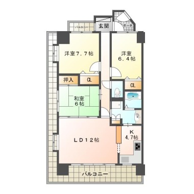 サーパス伊賀町 301の間取り図