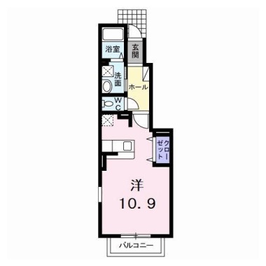 ジョイハウス 105の間取り図