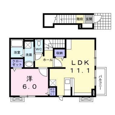 ジョイハウス 201の間取り図