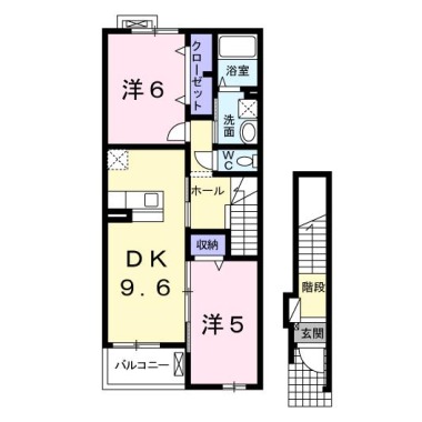 アルドーレ 203の間取り図