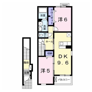 アルドーレ 205の間取り図