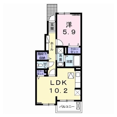 グレイスコート 1号館 102の間取り図