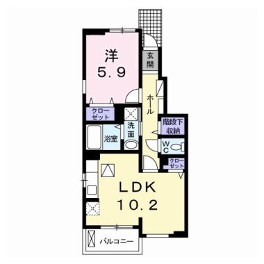 グレイスコート 1号館 105の間取り図