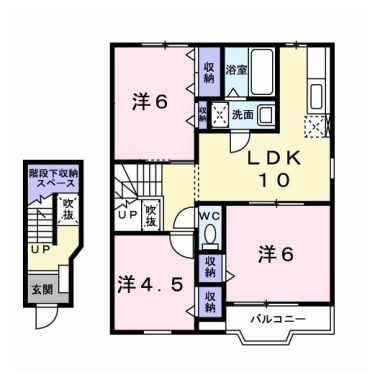 リヴィエールA 202の間取り図