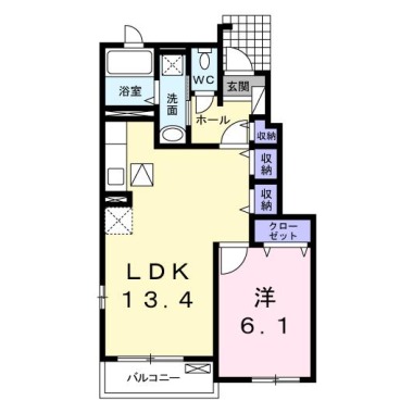 エテルノA 102の間取り図