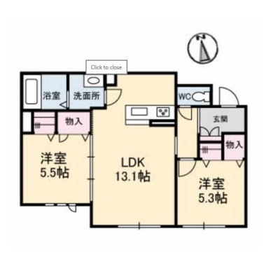 ローレルR 103の間取り図