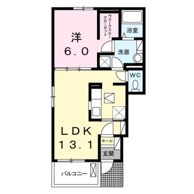 エヴェリーナIII 101の間取り図