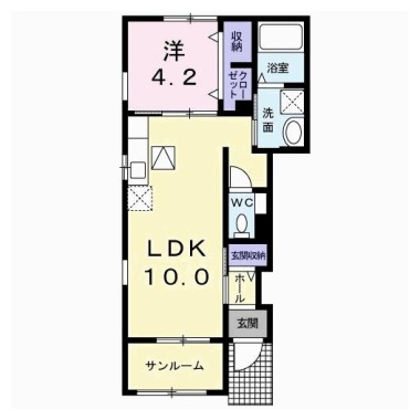 グランデ 成長 A 101の間取り図