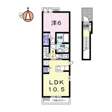 サンフラワー 201の間取り図