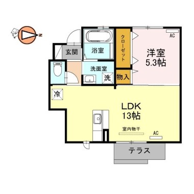 メーベル 102の間取り図