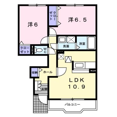 アルドーレ B 103の間取り図