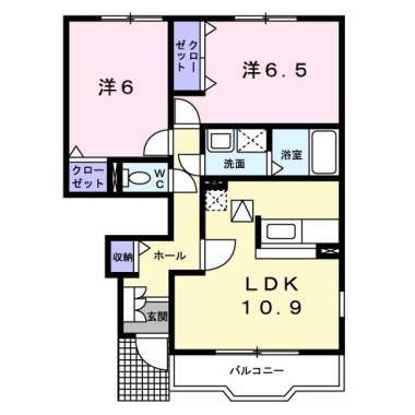 アルドーレ B 105の間取り図