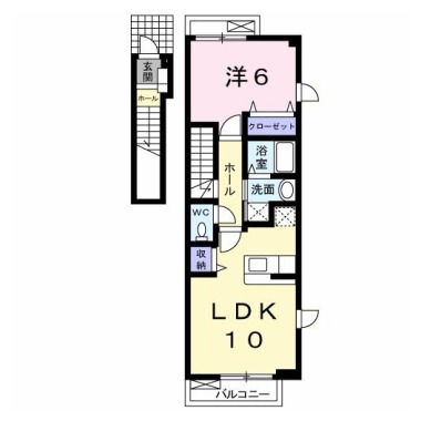 ソレイユ北島II C 201の間取り図