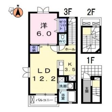 アヴェニール 302の間取り図