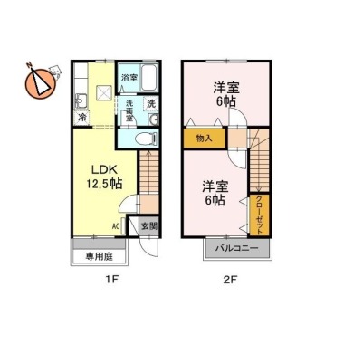 メルベーユ MT A1の間取り図