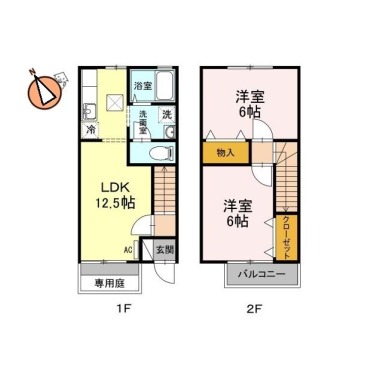メルベーユ MT A棟 A7の間取り図