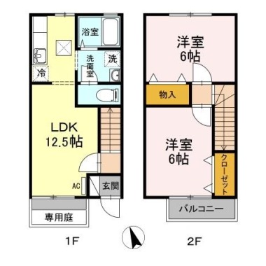 メルベーユ MT B5の間取り図