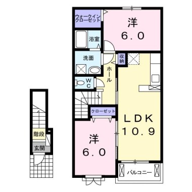 ルフィーネ 205の間取り図
