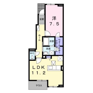 カーサ・ボヌール 105の間取り図