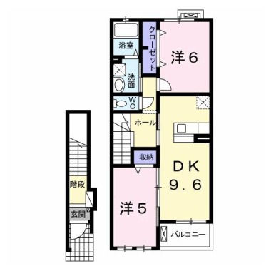 カーサ・ソラーナ 202の間取り図
