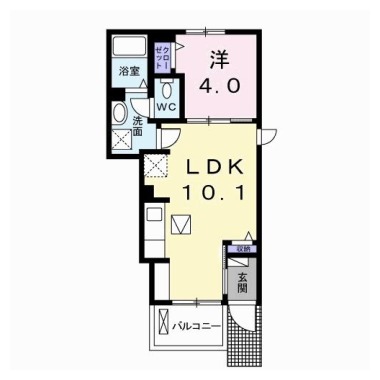 シェル・エトワール 105の間取り図