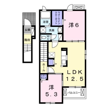 キャッツ アイ 201の間取り図