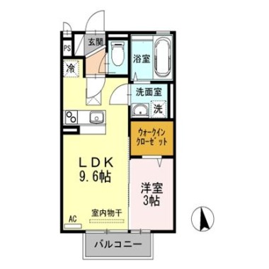 カーサフェリオ南佐古 101の間取り図