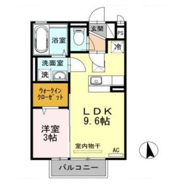 カーサフェリオ南佐古 103の間取り図