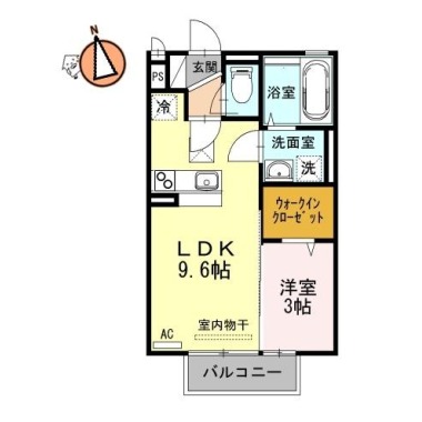 カーサフェリオ南佐古 105の間取り図