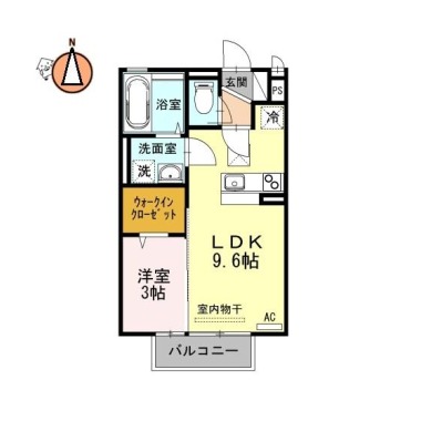 カーサフェリオ南佐古 106の間取り図