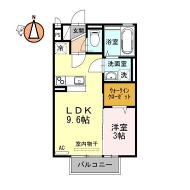 カーサフェリオ南佐古 205の間取り図