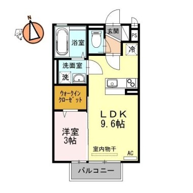 カーサフェリオ南佐古 207の間取り図