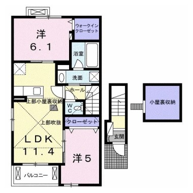 ヴィラコート 201の間取り図
