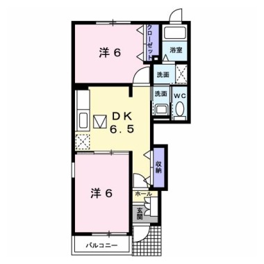 セレブコート江川 B 101の間取り図