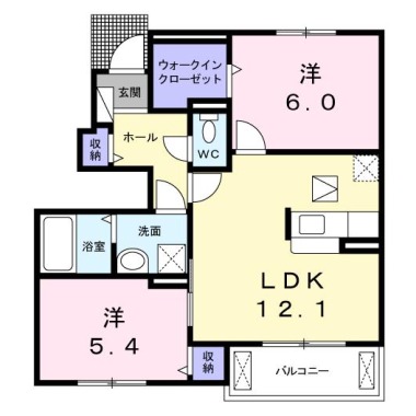ラソ・エテルノ 102の間取り図