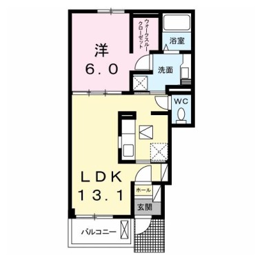 エフォートレス 八万 105の間取り図