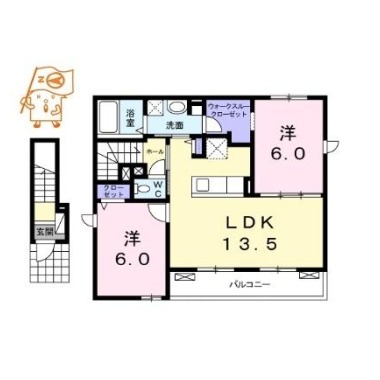 シャルマン・S 201の間取り図