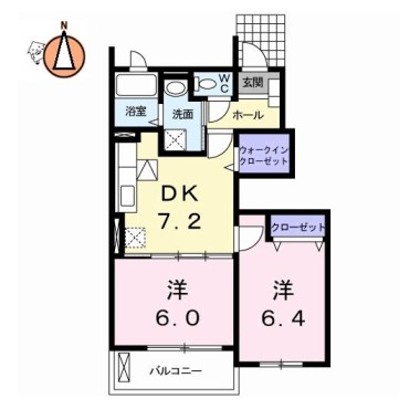 カトル・セゾン I 103の間取り図