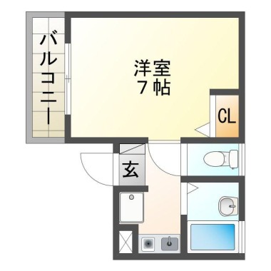 フルハウス 105の間取り図