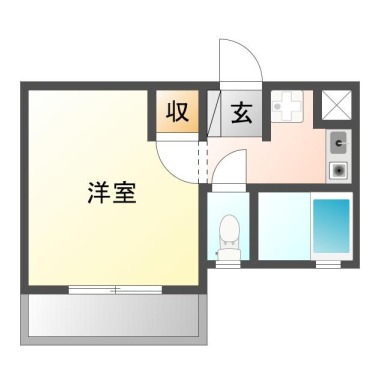フルハウス 201の間取り図