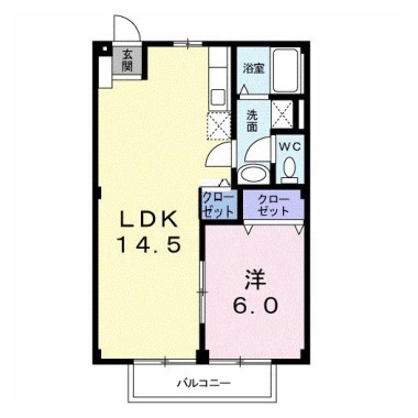 武中ハイツ 102の間取り図