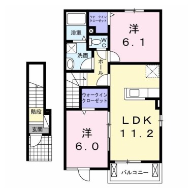 サンコート大谷 202の間取り図