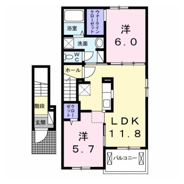 アルカーサI 203の間取り図