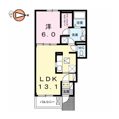 アルカーサII 102の間取り図