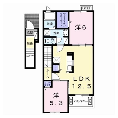 アヴァンサール 205の間取り図
